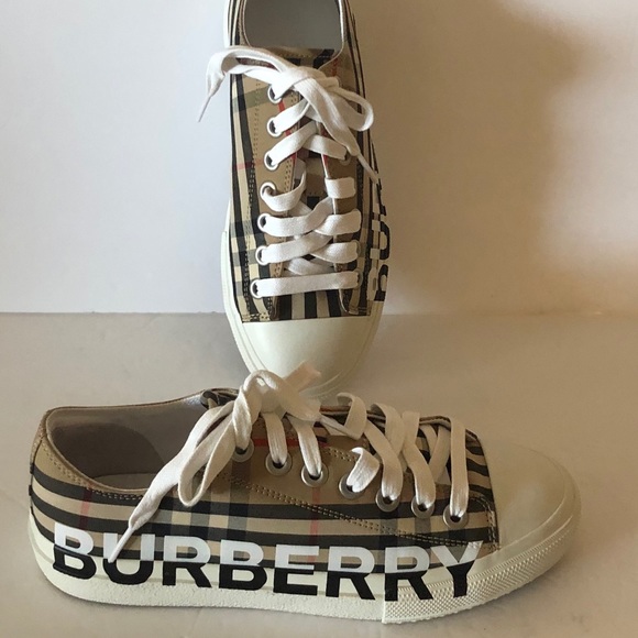 larkhall vintage check canvas sneakers